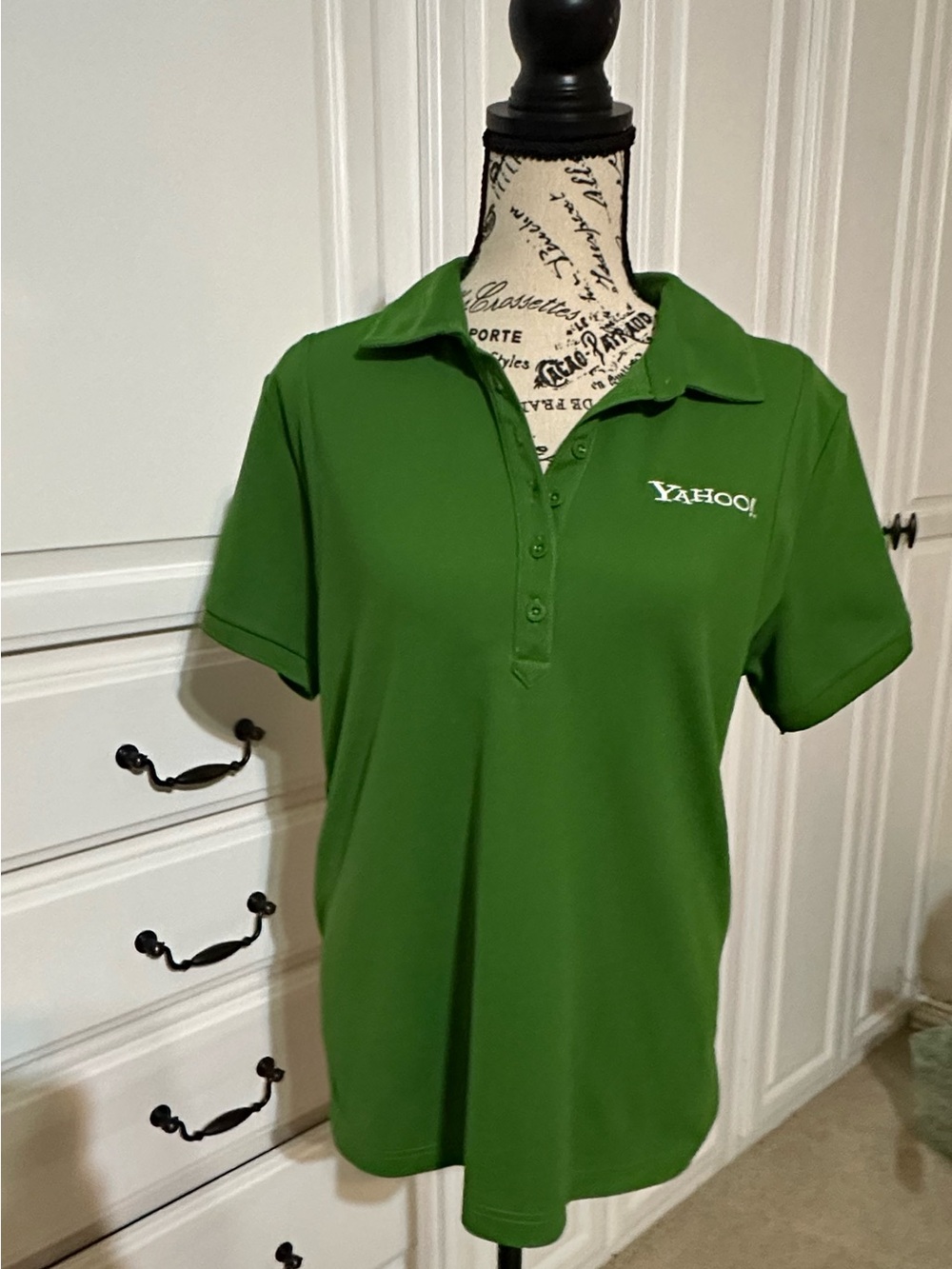 OGIO Women's Green Polo with Yahoo Logo